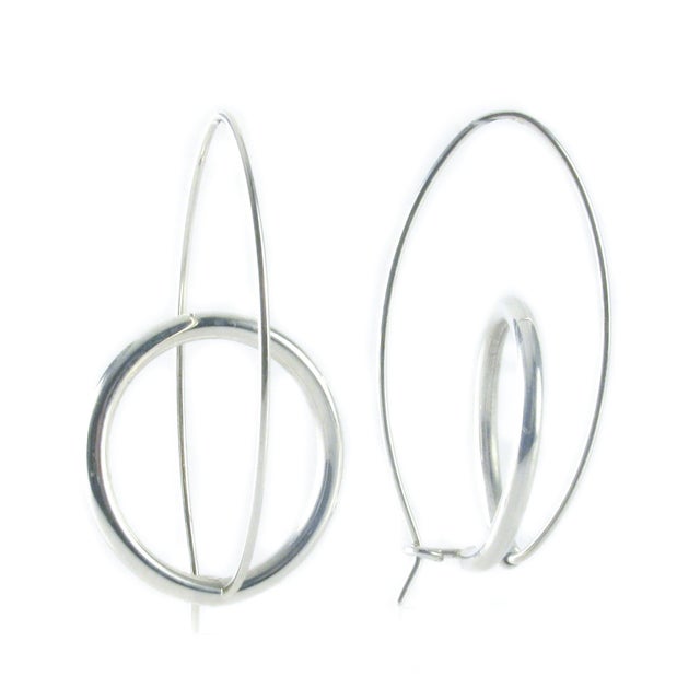 Loop de Loop large polished earrings